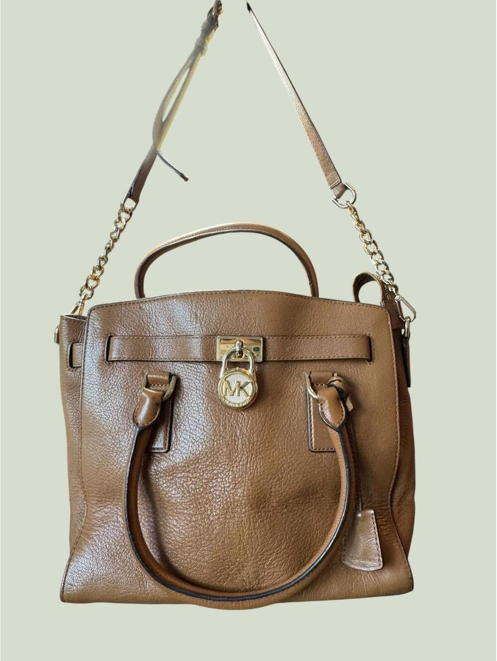 Michael Kors Brown Leather Satchel Handbag
